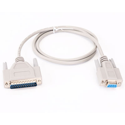 สาย 50 ซม D SUB 25 Pin Connector เพศชายต่อ 9 Pin เพศหญิง