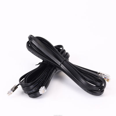 แคท 5e สาย LAN Ethernet แบบราบ แคท 6 RJ45 6 คอนดิวเตอร์