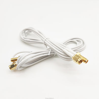 ความถี่สูง RF โคเอชชียลเคเบิล SMA เพศชายไปยัง RP SMA เพศหญิงขวามุมขยาย