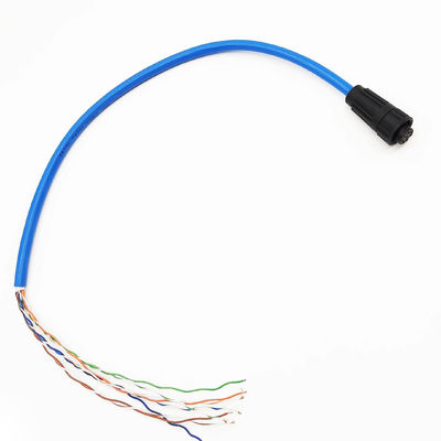 สายไฟฟ้ากันน้ําที่กําหนดเอง 2P 3P 4P 6P 8P M8 M12 M16 Connector