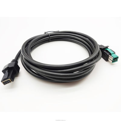 12V 24V แรง USB เครื่องพิมพ์เคเบิล 12V ถึง 2X48P 1M-5M UL20276