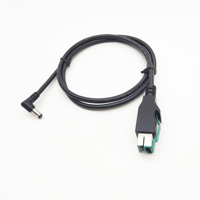 24V 12V PoweredUSB Cable PVC ไนลอน TPE 12V USB ไปยังสายไฟ DC 5A การชาร์จเร็ว