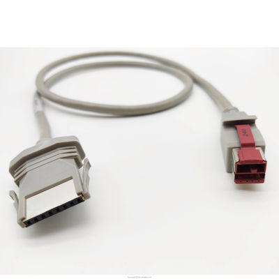 24V PoweredUSB Cable 24V ถึง 1X8P Printer Cable สีเทา 12V