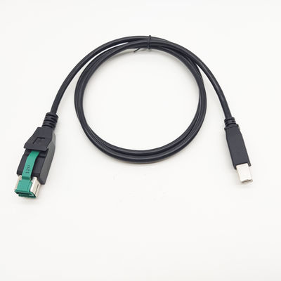 ความยาวโลโก้ที่กําหนดเอง 12V 24V PoweredUSB Cable สําหรับเครื่องพิมพ์ POS