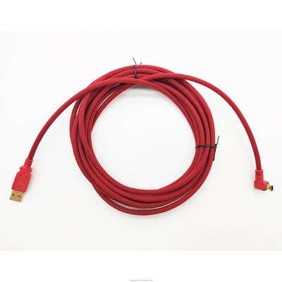 USB 2.0 USB A Male To Right Angle คาเบลไมโคร USB คาเบลชาร์จเร็ว
