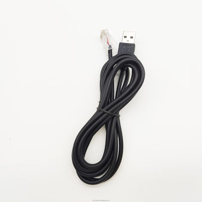 USB A Male ถึง RJ12 การชาร์จเร็ว สาย USB 2.0 สําหรับเครื่องพิมพ์ POS