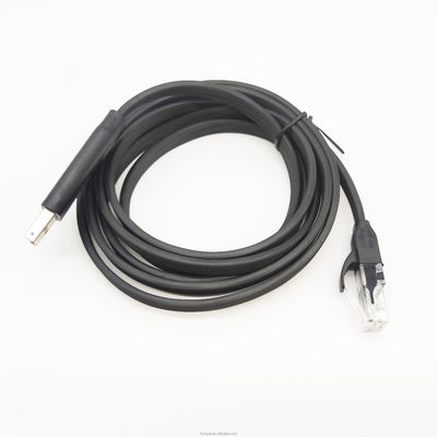 8 ปิน 6A การชาร์จเร็วสาย USB USB A ถึง RJ45 PVC ไนลอน TPE