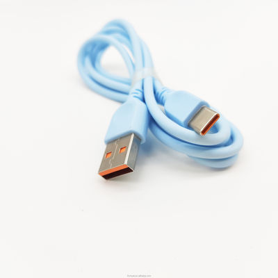 โลโก้สีที่กําหนดเอง การชาร์จเร็ว สาย USB C สาย USB เพศชาย สาย USB A ถึงสาย C