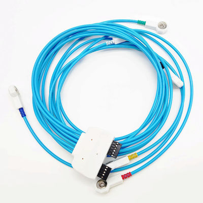 คาเบิ้ลการแพทย์ EKG 4.0mm ECG Snap ถึง 2.54 Connector สายการแพทย์