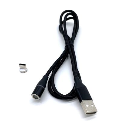 PD QC 3 ใน 1 สาย USB แม็กเนติกพร้อมเครื่องเชื่อม USB 2.0 สําหรับชาร์จคอมพิวเตอร์และโอนข้อมูล